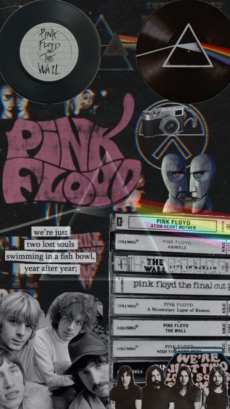 Pink Floyd wallpaper! #pinkfloyd #music #singer #famous #quotes #aesthetic #fyp #love #rock Pink Music Wallpaper, Music Aesthetic Vintage, Pink Floyd Quotes, Rock Collage, Pink Floyd Wallpaper, Atom Heart Mother, Pink Floyd Art, Pink Music, Pink Floyd Wall