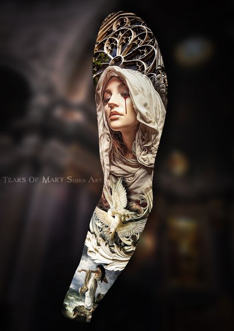 Cathedral Tattoo, Half Arm Sleeve Tattoo, Half Sleeve Tattoos Drawings, Full Leg Tattoos, Realistic Tattoo Sleeve, Full Sleeve Tattoo Design, Forearm Sleeve, Men Tattoos Arm Sleeve, Men Tattoos