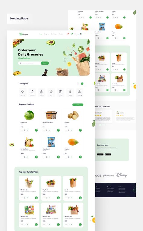 E Grocery App UI Kit — UI Kits on UI8 Ios App Ui, Food Website Design, Ui Kit Design, Desain Ux, Food Web Design, Ui Ux 디자인, Desain Ui, Mobile App Design Inspiration, App Interface Design