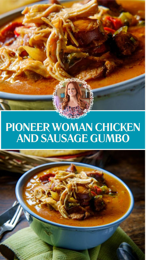 Pioneer Woman Chicken And Sausage Gumbo Chicken And Sausage Gumbo With Okra, Chicken Gumbo Recipe Crockpot, Gumbo Chicken And Sausage, Chicken Sausage Gumbo Recipe, Chicken And Okra, Sausage And Chicken Gumbo, Crockpot Gumbo, Chicken Gumbo Recipe, Gumbo Recipe Crockpot