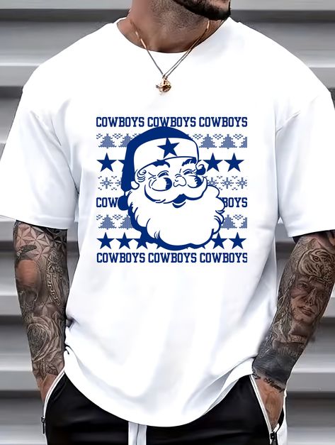 "Dallas Cowboys Football T-Shirt, Dallas Football T Shirt | Dallas Graphic Bootleg T Shirt | Dallas Shirt | Cowboy shirt, Dallas fans  Whether you're heading to a Christmas gathering or watching the Cowboys game with friends and family, the Dallas Cowboys Christmas sweater is a must-have for any die-hard fan. Spread the holiday cheer and support your favorite team.  Features * 4.5 oz., 100% preshrunk ring spun cotton * ⚠️ Dark Heather is currently undergoing some changes such as a gray base instead of white, as a result this color is now a darker gray so bleaching results may differ. Please be aware, inventory may be mixed during this transition⚠️ * Antique colors & Sport Grey: 90% ring spun cotton, 10% polyester * Graphite Heather is 50% ring spun cotton, 50% polyester * Heather colors & Dallas Cowboys Shirt Ideas, Dallas Cowboys Christmas, Cowboys Sweatshirt, Dallas Cowboys Sweatshirt, Dallas Cowboys Gifts, Dallas Cowboys Shirts, Family Tshirt, Cowboy Love, Cowboy Gifts