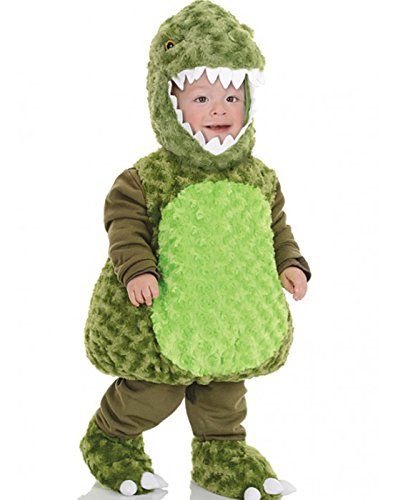 Underwraps Toddler's T-Rex Belly Babies Costume, Green, Extra Large (4-6) Best Halloween Costumes & Dresses USA Costume Dinosaure, Kids Dinosaur Costume, Dinosaur Halloween Costume, Rex Costume, T Rex Costume, Green Costume, Dinosaur Halloween, Green Costumes, Halloween Express