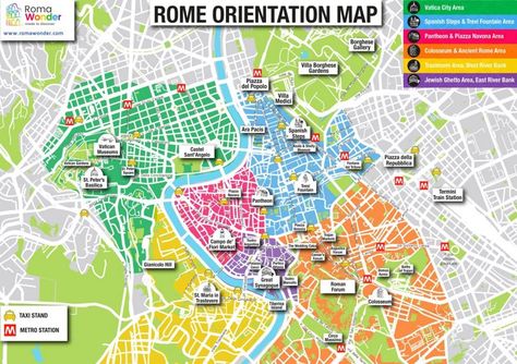 Rome main attractions map Rome Attractions Map, Rome Tourist Map, Rome Sightseeing Map, Map Of Rome Attractions, Map Of Italy Cities, Athens Honeymoon, Italy Attractions, Rome Holiday, Rome Sightseeing