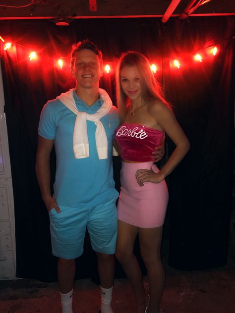 Barbie Couple Outfit Ideas, Barbie And Ken Halloween Outfits, Ken Party Outfit, Barbie And Ken Party Outfit, Cowgirl Barbie And Ken Costume, Ken Outfits Halloween, Halloween Couple Costumes Barbie And Ken, Barbie And Ken Inspired Outfits, Black Barbie And Ken Costume Couple