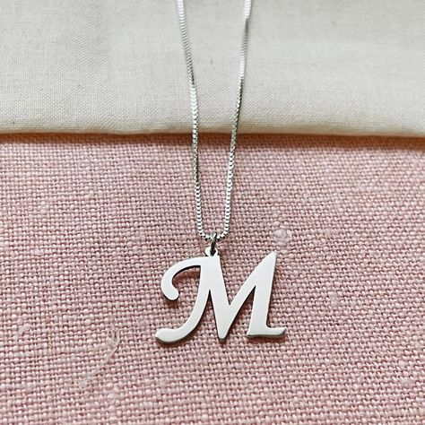 Dainty Sterling Silver Initial Necklace, Personalized Letter Necklace, 925 Sterling Silver Necklace by silverjewelerca: 45.35 CAD This Mothers Day Gift is the perfect way to show your mom how much you appreciate her. Dainty Sterling Silver Initial Necklace. This Personalized Letter Necklace is the perfect gift for your loved ones. The 925 Sterling Silver Necklace is great for everyday use as they have minimal style and can easily match your style. What is Sterling Silver: Sterling Silver I... Sterling Silver Initial Necklace, Silver Initial Necklace, Initial D, Sterling Silver Initial, Personalized Letters, Style Minimaliste, Minimal Style, Necklace Personalized, Letter Necklace