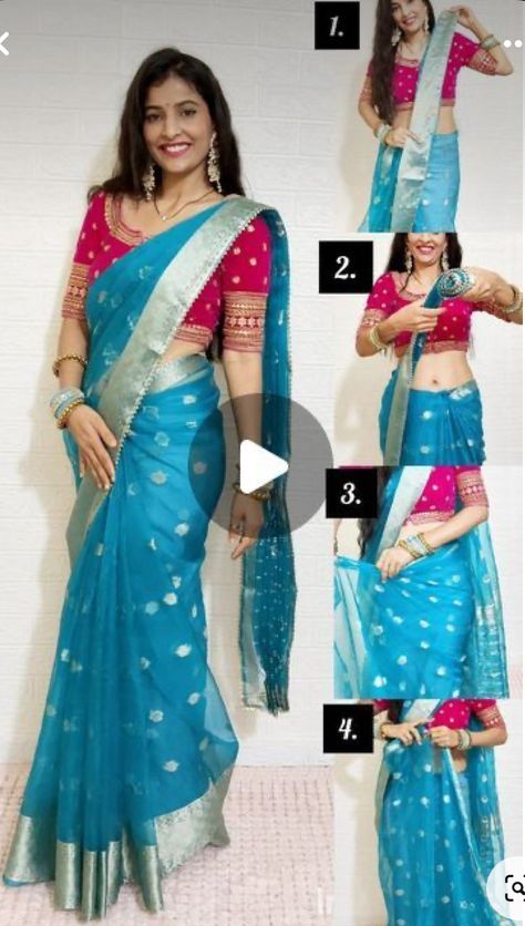 Saree Styling, Saree Draping Styles, New Saree Designs, Draping Fashion, Organza Saree, Instagram Tips, Saree Designs, Follow For More, Showroom