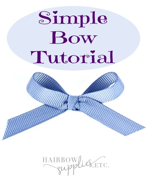 Tie Bows With Ribbon, Make A Bow With Ribbon, Easy Hair Bows, Bow With Ribbon, Bow Making Tutorials, Hair Bow Instructions, Hair Bow Video, Couture Bb, Homemade Bows