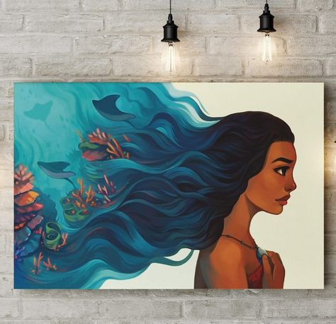 Meaningful Painting Ideas On Canvas, Disney Acrylic Painting, Moana Painting, Disney Canvas Paintings, Painting On Canvas For Beginners, Canvas Painting For Beginners, Disney Canvas Art, Canvas For Beginners, Small Canvas Paintings