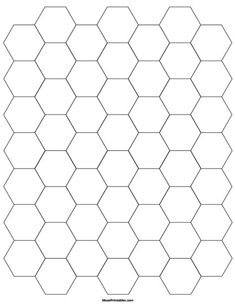 Printable 3/4 Inch Black Hexagon Graph Paper for Letter Paper. Free download at https://museprintables.com/download/paper/3-4-inch-black-hexagon-graph-paper-letter/ Hexagon Printable, Hexagon Template, Graph Paper Template, Hexie Quilts Patterns, Hexagon Quilt Pattern, Shabby Chic Quilts, Hexagon Print, Graph Paper Notebook, Rubber Stamping Cards