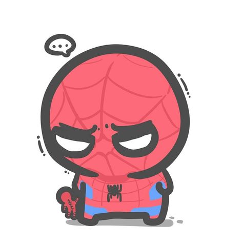 Spiderman Stickers, Spiderman Funny, Baby Spiderman, Spiderman Drawing, Spiderman Art Sketch, Anime Boy Hair, Spiderman 3, Meme Comics, Cute Couple Cartoon