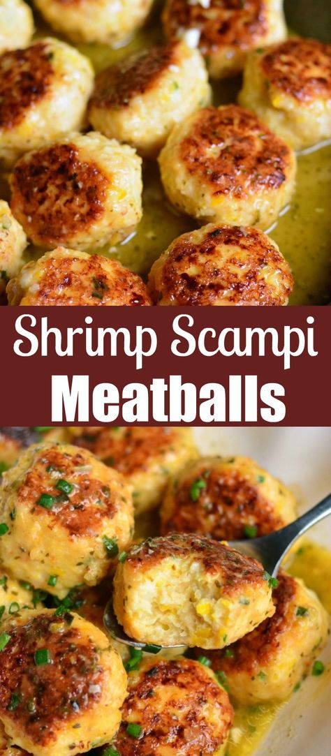 Seafood Meatballs, Shrimp Meatballs, Shrimp With Lemon, Ovulatory Phase, Shrimp Patties, Delicious Meatballs, Shrimp Toast, Pescetarian Recipes, Fresh Shrimp