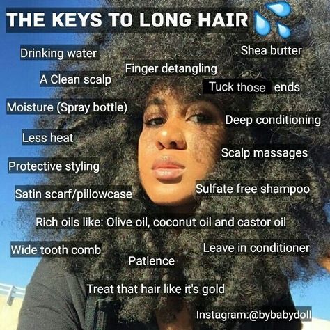 Schul Survival Kits, Natural Hair Maintenance, Girl Goals, Natural Hair Growth Tips, Hair Care Growth, Long Hair Tips, Natural Hair Care Tips, Types Of Hair, Hair Guide