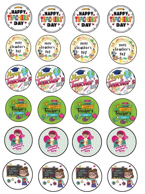 Teachers Day Printable Topper, Happy Teachers Day Cake Topper, Happy Teachers Day Printable, Teachers Day Cake Topper Printable, Happy Teachers Day Topper, Teachers Day Cake Topper, Topper Hari Guru, Teacher Cake Topper Printable, Teachers Day Cake