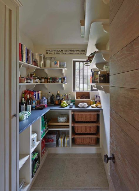 Larder Cupboard Ideas, Walk In Larder, Larder Ideas, Interior Design Country, British Interior Design, Cupboard Ideas, Bathroom Downstairs, House Pantry, Dream Pantry