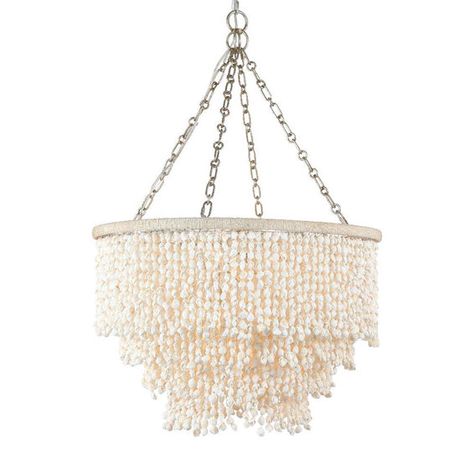 We are obsessed with our Seashell Falls Chandelier. Each tier of shell drapery is held together by jute rope weave for another natural element. The curtain of shells allows a serene and graceful glow to flow through and light your seaside escape. Coastal Chandelier Dining Room, Beach Chandeliers, Beachy Chandelier, Jute Rope Mirror, Nautical Chandelier, Bedroom Chandeliers, Bathroom Chandelier, Coastal Chandelier, Shell Chandelier