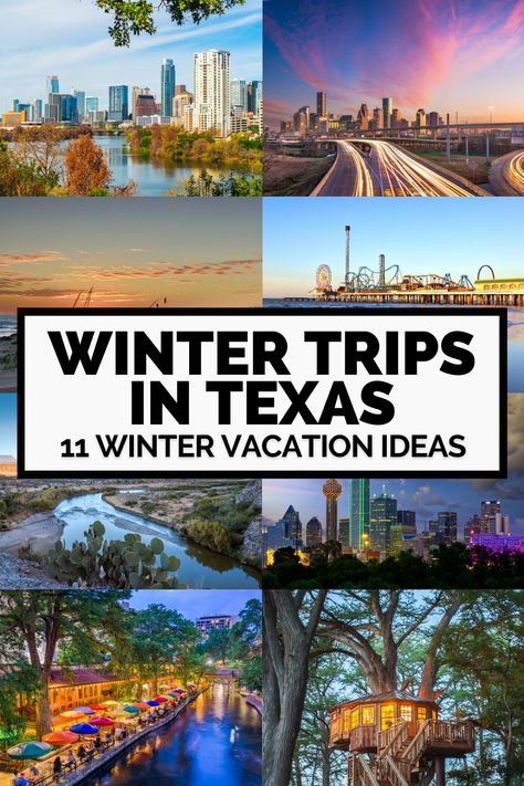 Looking for winter vacation ideas in Texas? From the Hill Country to the Gulf Coast beaches, Texas has so much to offer - even in the Winter! // Texas Travel, Winter vacation ideas texas, texas winter trip ideas, winter trips in texas, texas winter getaways, texas trips in December, texas trips in January, trips in texas Texas Travel Weekend Getaways, Texas Vacation Spots, Winter Vacation Ideas, Family Vacations In Texas, Texas Weekend Getaways, Winter Family Vacations, Texas Getaways, Texas Winter, Winter Getaways