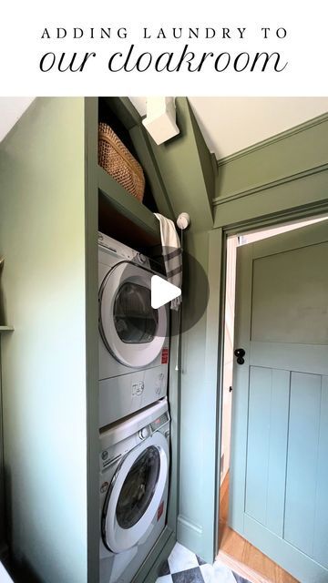 Utility Room Cloakroom, Small Downstairs Toilet And Utility, Utility Room With Shower Ideas, Tiny Utility Closet, Utility Downstairs Toilet, Downstairs Utility Room And Toilet, Shower And Utility Room, Toilet And Utility Room Small Laundry, Combined Utility Room And Toilet