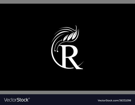 Letter R Typography, R Typography, R Letter Logo, Logo Circular, Letter R, Embroidery Ideas, Initial Letter, Initial Letters, Letter Logo