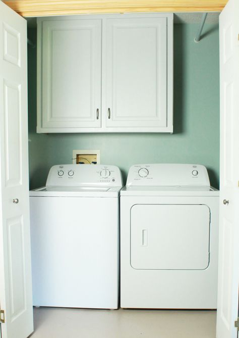 How to Make Your Laundry Closet Feel Like A Laundry Room Dark Laundry, Small Laundry Closet, Laundry Closet Makeover, Bathtub Cover, Hallway Closet, Stylish Laundry Room, Tiny Closet, Laundry Room Closet, Laundry Room Inspiration