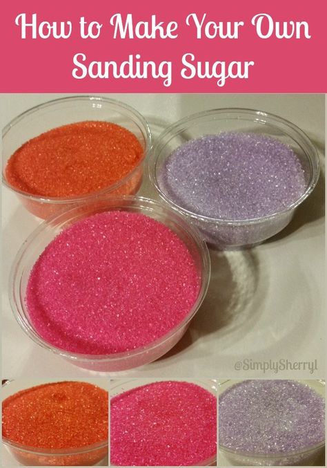 Edible Glitter Recipe, Super Torte, Sanding Sugar, Colored Sugar, Flavored Sugar, Ge Bort, Sugar Sprinkles, Edible Glitter, Cake Frosting