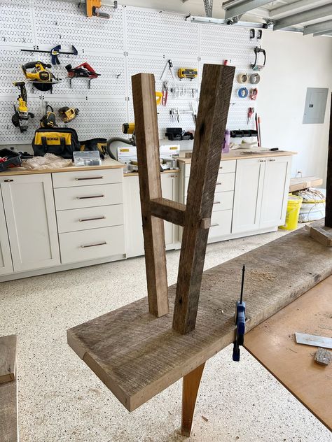 DIY Rustic Wood Console Table - Jenna Sue Design How To Make Console Table, Outdoor Console Table Diy, Diy Rustic Entry Table, Diy Long Entry Table, 4x4 Table Legs Diy, Easy Console Table Diy, Diy Rustic Console Table, Diy Modern Sofa Table, Diy Entry Table Easy