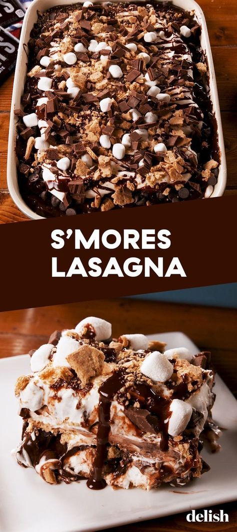 Lasagna Dessert, Different Desserts, S'mores, Deilig Mat, Fun Baking Recipes, Baking Sweets, Easy Baking Recipes, Yummy Sweets, Sugar Rush