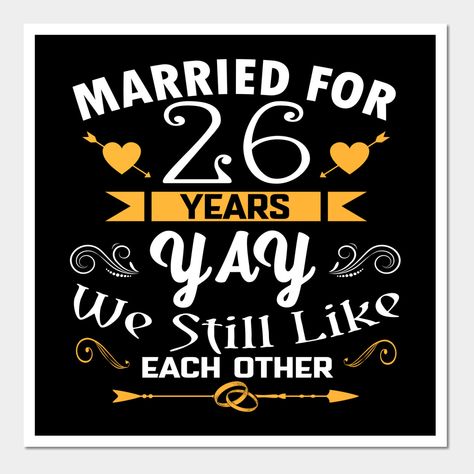 26th Wedding Anniversary, Anniversary Outfit, Husband Anniversary, Cathedral Veil, Wedding Anniversary Gifts, Kids Magnets, Case Stickers, Couple Gifts, Lovely Gift