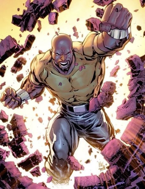 Pantheon Lol, Power Man Marvel, Luke Cage Comics, Luke Cage Marvel, Heroes For Hire, Power Man, Black Comics, Luke Cage, Comic Book Artwork