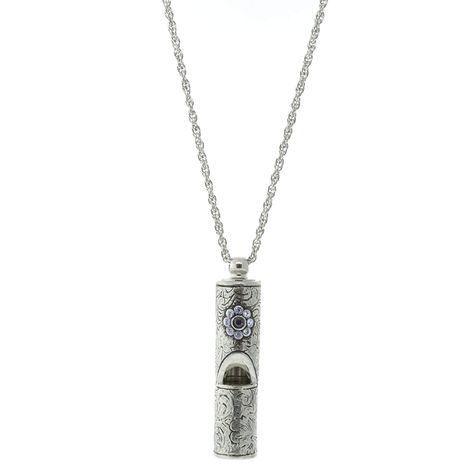 1928 Vintage Inspired Silver Tone Pewter Whistle Pendant Necklace with Crystal Flower 28 Necklaces Cute, Dog Whistle, 1928 Jewelry, Diamond Necklaces, Crystal Flower, Jewelry Vintage, Cute Jewelry, Necklace For Women, Jewelry For Women