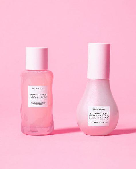 Watermelon Glow Niacinamide Dew Drops, Niacinamide Dew Drops, Watermelon Glow, Sephora Skin Care, Glow Recipe, Gloss À Lèvres, Perfect Skin Care Routine, Pretty Skin Care, Skin Care Items