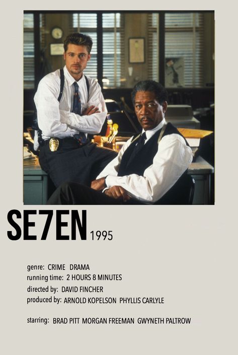 Se7en Polaroid Poster, Se7en Aesthetic, Se7en Movie Poster, Se7en Poster, Se7en Movie, Seven 1995, Se7en 1995, Film Seven, Seven Movie