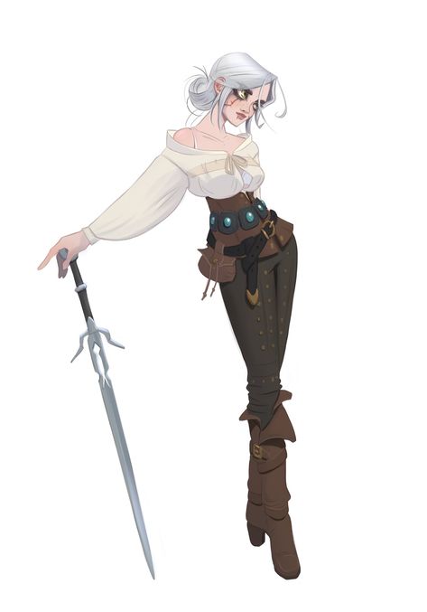 Ciri Alternate Outfit, Witcher Ciri Art, Ciri Witcher Art, Ciri Witcher Fanart, The Witcher Ciri, Ciri The Witcher, Cd Project Red, Ciri Witcher, Ren Faire Outfits