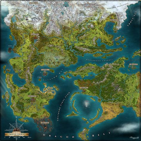 This is a detailed Map of the continent Edoran (left) and the western part of Eyrala (right) Thanks for 2k ♥ ----------------------------- October 2023 T Make A Fantasy Map, Fantasy Map Ideas, Fantasy City Map, Fantasy Map Making, Map Ideas, Rpg World, Dnd World Map, Map Making, Create Your Own Adventure