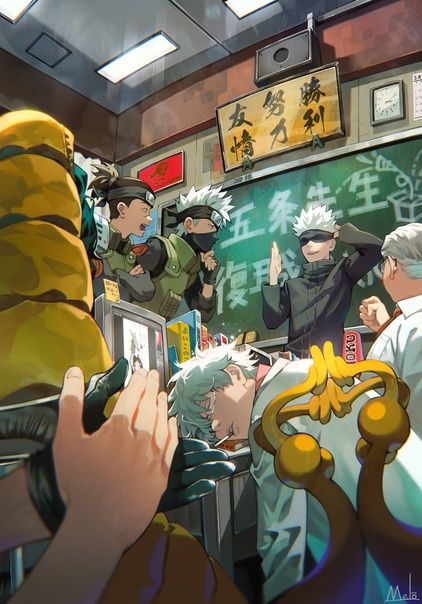 Koro Sensei, All Anime Characters, Anime Group, Animation Artwork, Fandom Crossover, Manga Anime One Piece, Kakashi Hatake, Anime Crossover, Cool Anime Pictures