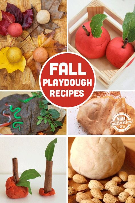 15 Fantastic Fall Playdough Recipes Fall Playdough, Best Homemade Playdough Recipe, Pumpkin Spice Ice Cream, Easy Kid Activities, Homemade Playdough Recipe, Pretend Food, Playdough Recipe, Autumn Activities For Kids, Homemade Playdough