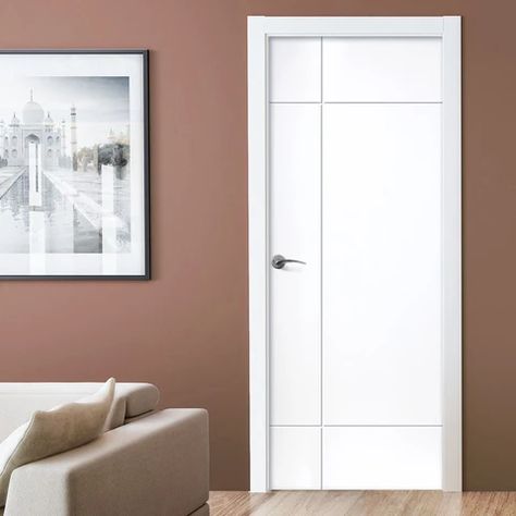 White Interior Doors, Interior Door Styles, White Internal Doors, Flush Door, Inside Doors, Contemporary Door, Doors Interior Modern, Wooden Doors Interior, Bedroom Door Design