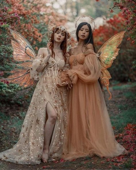 Enchanted Living on Instagram: "We love these fairies captured by @trudymoylanphotography ✨ Fairies @theflowerygrave @condrea.me Headpiece by @missgdesigns Wings by @hellofaerie" Enchanted Fairy Outfit, Fairy Pictures Ideas, Fairy Inspired Photoshoot, Enchanted Garden Theme Dress, Fairy Dress Up, Enchanted Fairy Costume, Fairy Theme Photoshoot, Faerie Photoshoot, Fairy Tea Party Photoshoot