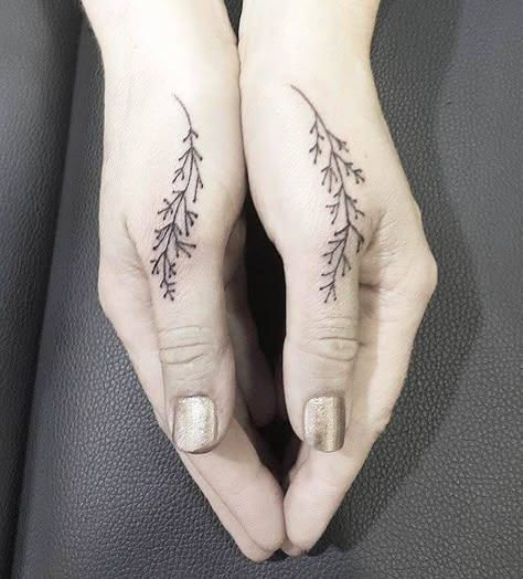 70 Unique Small Finger Tattoos With Meaning - Our Mindful Life Along The Thumb Tattoo, Delicate Thumb Tattoo, Plant Tattoo Finger, Thumb Butterfly Tattoo, Plant Finger Tattoos For Women, Feminine Thumb Tattoos, Finger Tattoos Thumb, Flower Tattoo On Thumb, Floral Thumb Tattoos