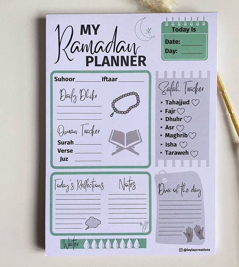 Ramadan Planer Idea, To Do List For Ramadan, Ramadan Board Ideas, Ramadan Planner 2024, Ramzan Planner, Planner For Ramadan, Ramadan Journal Ideas, Ramadan Planner Ideas, Ramadhan Planner