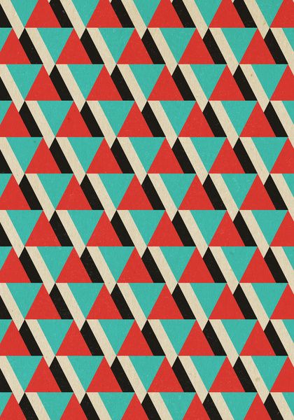 .Retrospect-Triangle Colour Inspiration, Abstract Illustration, Motif Vintage, Pattern Play, Pattern Illustration, Graphic Patterns, Textile Patterns, Geometric Designs, Geometric Art