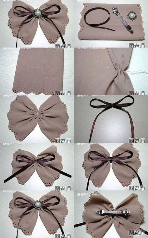 Fancy Hair Bows, Hair Bow Instructions, Make A Bow, Hair Bow Tutorial, Bows Diy Ribbon, Christmas Hair Bows, Diy Bows, Bow Tutorial, Creation Couture