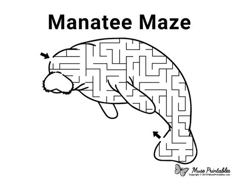 Manatee Crafts For Kids, Super Hero Activities, Mazes For Kids Printable, Handwriting Worksheets For Kids, Maze Activity, Preschool Activities At Home, Passive Programs, Summer Preschool Activities, Ocean Unit