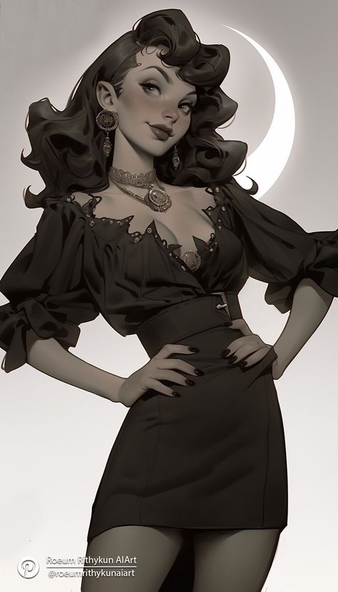 Stylised Female Character, Seductive Female Character Art, Witch Poses Reference Drawings, Villain Woman, Stylised Portrait, Female Drawing Poses, Batman Backgrounds, Female References, Zbrush Character