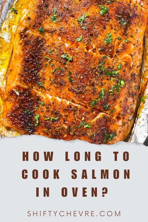 Whether you want to pair salmon with other foods or bake it as a barbecue, overcooking or undercooking will hamper its taste, and your efforts may be wasted. Hence, you must get it right with the cooking process and time.   How long to cook salmon in oven depends on the cooking temperature and salmon size. For a cooking temperature of 180°C, salmon will be ready in 15 to 20 minutes. Cook Salmon In Oven, Oven Cooked Salmon, Salmon In Oven, Cooking Salmon Fillet, Salmon Recipes Oven, Oven Salmon, Oven Food, Bbq Salmon, Cook Salmon