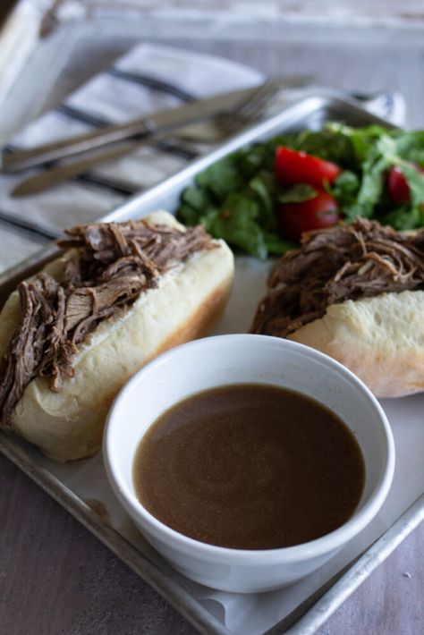 Homemade Au Jus Recipe, Aus Jus, Homemade Au Jus, Easy Au Jus Recipe, Jus Recipe, Beef Au Jus, Au Jus Recipe, A Bountiful Kitchen, Bountiful Kitchen