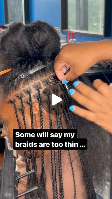 Mini Feed In Braids, Small Individual Braids For Black Women, Cornrow Bangs, Knotless Braids Bob Length, Boneless Braids, Small Braids In Hair, Individual Braids For Black Women, Small Braids For Black Women, Easy Braided Hairstyles For Black Women