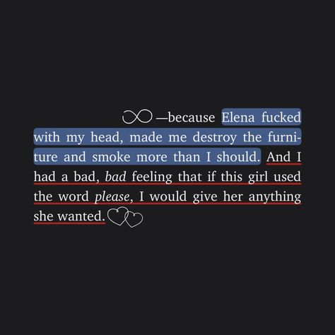 nico russo elena abelli the sweetest oblivion danielle lori book annotation Oblivion Quotes, Elena Abelli The Sweetest Oblivion, Nico Russo, Elena Abelli, The Sweetest Oblivion, Danielle Lori, Shadow And Amy, Romance Series Books, Imagination Quotes