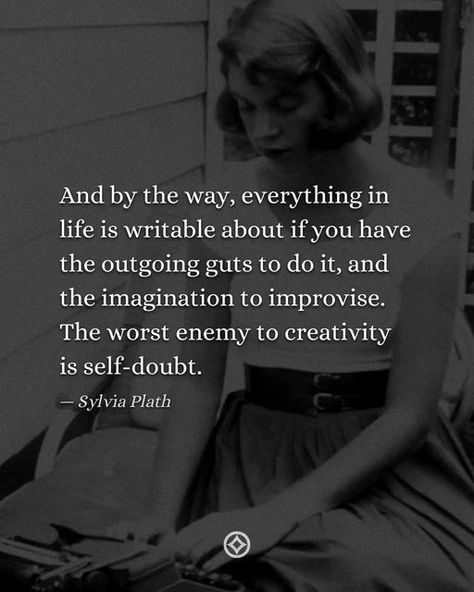 Philosophy Vault on Instagram: "Sylvia Plath: “And by the way, everything in life is writable about if you have the outgoing guts to do it, and the imagination to improvise. The worst enemy to creativity is self-doubt.” Sylvia Plath (1932–1963) was an American poet, novelist, essayist, and short-story writer. She is credited with advancing the genre of confessional poetry and is best known for two of her published collections, The Colossus and Other Poems (1960) and Ariel (1965), as well as The The Colossus Sylvia Plath, Sylvia Plath Picture, Essayist Aesthetic, Silvia Plath Poems, Confessional Poetry, Silvia Plath, Sylvia Plath Poems, Plath Poems, Plath Quotes