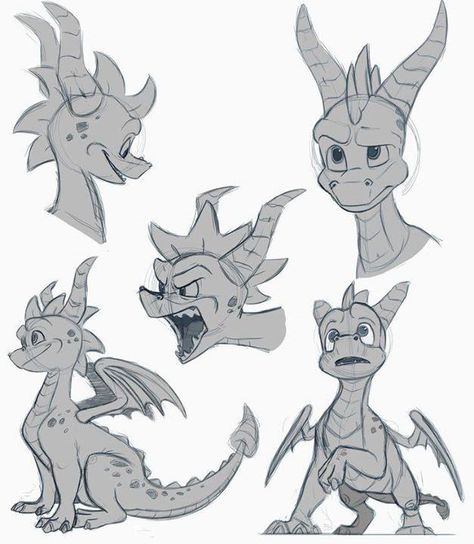 Dragon Poses Reference Drawings, Dragon Poses Reference, Spyro Characters, Dragon Animation, Playstation Characters, Drawing Dragons, Dragon Story, Spyro And Cynder, Disneysea Tokyo