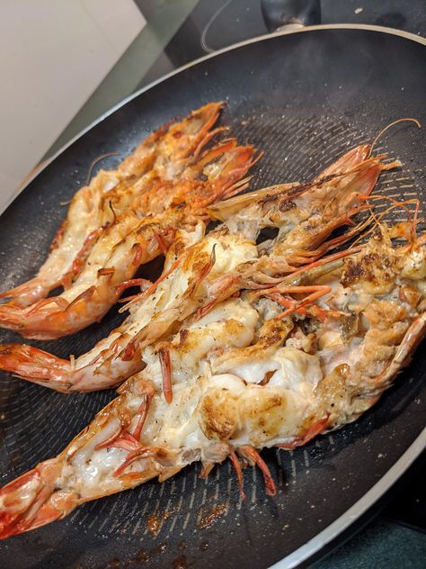 Butter sauted jumbo tiger prawns :) #food #meal #foods #healthyfood #keto Tiger Prawns, Butter, Healthy Recipes, Meat